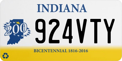 IN license plate 924VTY