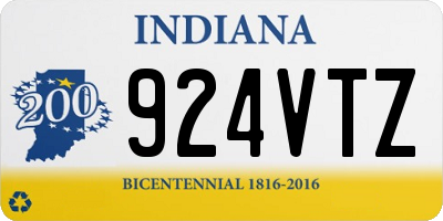IN license plate 924VTZ