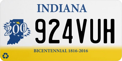 IN license plate 924VUH