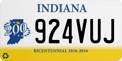 IN license plate 924VUJ