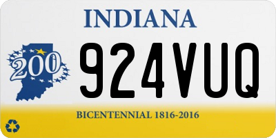 IN license plate 924VUQ