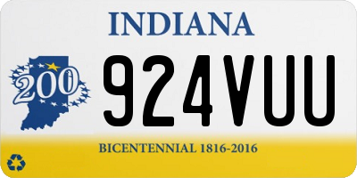 IN license plate 924VUU