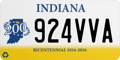 IN license plate 924VVA