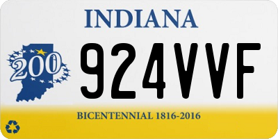 IN license plate 924VVF