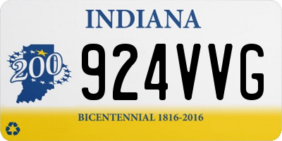 IN license plate 924VVG