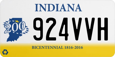 IN license plate 924VVH