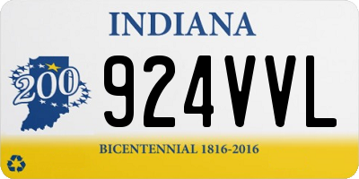 IN license plate 924VVL