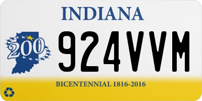 IN license plate 924VVM