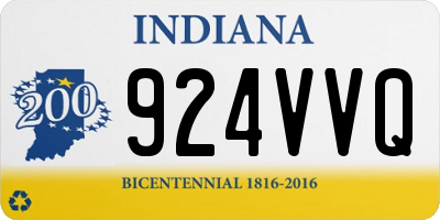 IN license plate 924VVQ