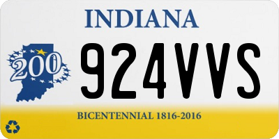 IN license plate 924VVS