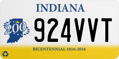 IN license plate 924VVT