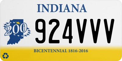 IN license plate 924VVV