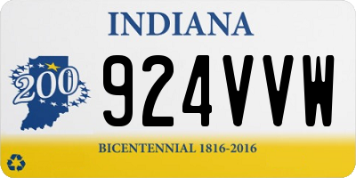 IN license plate 924VVW