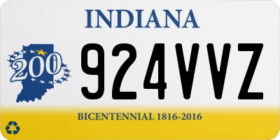 IN license plate 924VVZ