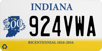 IN license plate 924VWA