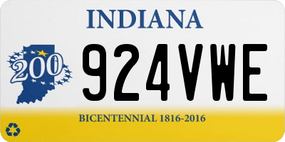 IN license plate 924VWE