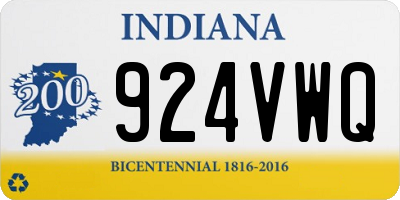 IN license plate 924VWQ
