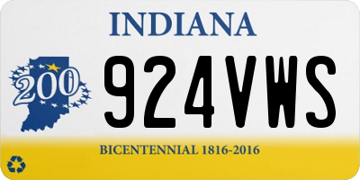 IN license plate 924VWS