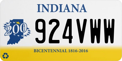 IN license plate 924VWW
