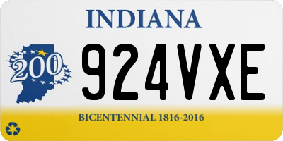 IN license plate 924VXE