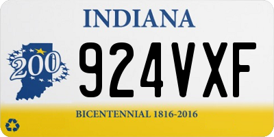IN license plate 924VXF