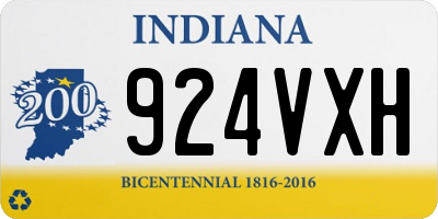 IN license plate 924VXH