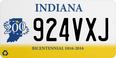 IN license plate 924VXJ