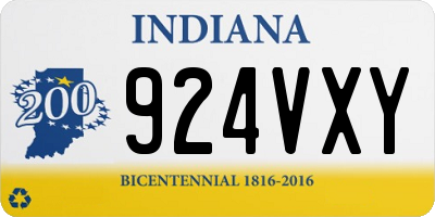 IN license plate 924VXY