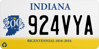 IN license plate 924VYA