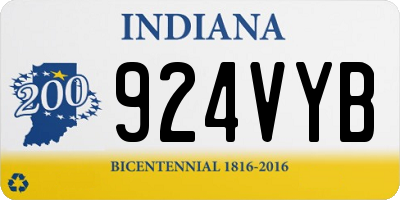 IN license plate 924VYB