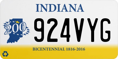 IN license plate 924VYG