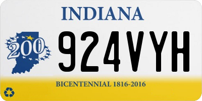 IN license plate 924VYH