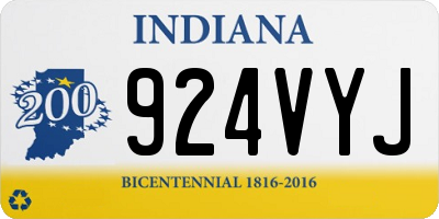 IN license plate 924VYJ