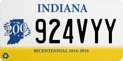 IN license plate 924VYY