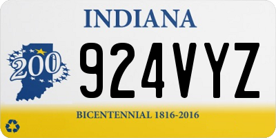 IN license plate 924VYZ