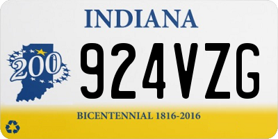 IN license plate 924VZG
