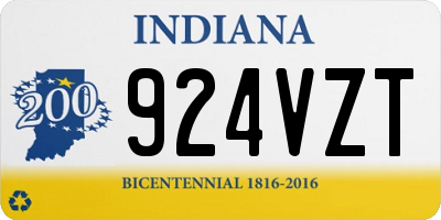 IN license plate 924VZT