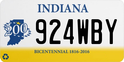 IN license plate 924WBY