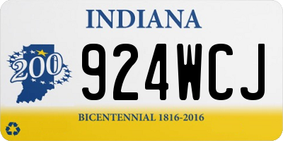 IN license plate 924WCJ