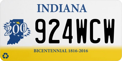IN license plate 924WCW