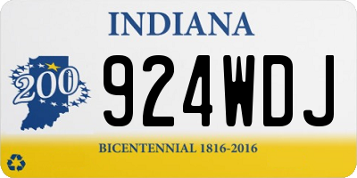 IN license plate 924WDJ