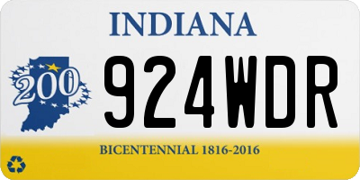 IN license plate 924WDR