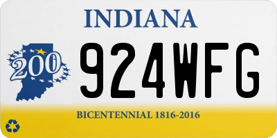 IN license plate 924WFG