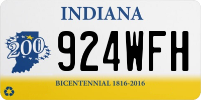 IN license plate 924WFH