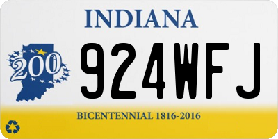 IN license plate 924WFJ