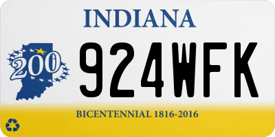 IN license plate 924WFK