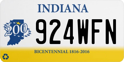 IN license plate 924WFN