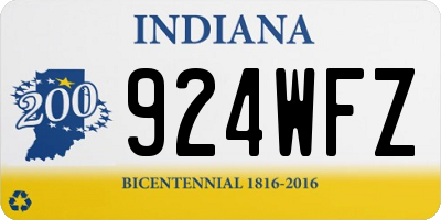 IN license plate 924WFZ
