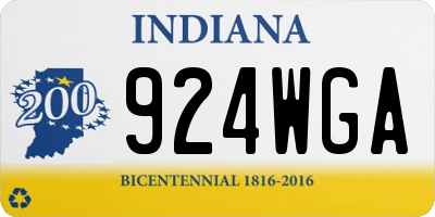 IN license plate 924WGA