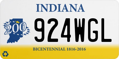 IN license plate 924WGL